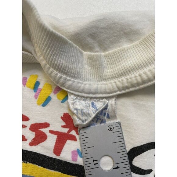 VINTAGE The West Coat Vancouver Art Graphic T-shirt Men Large Short Sleeve 90s - Picture 8 of 9